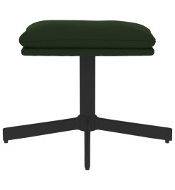 Repose-pied Vert foncé 60x60x36 cm Velours