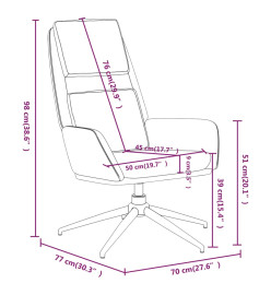 Chaise de relaxation Taupe Similicuir daim