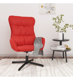 Chaise de relaxation Rouge Similicuir