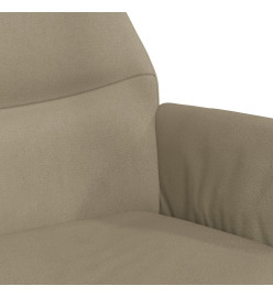 Chaise de relaxation Gris clair Similicuir daim