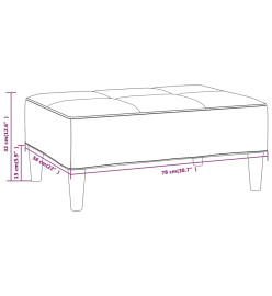 Tabouret Taupe Tissu en microfibre