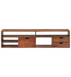 Meuble TV 140x30x35 cm Bois d'acacia massif