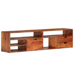 Meuble TV 140x30x35 cm Bois d'acacia massif