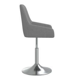 Tabouret de bar Gris foncé Tissu