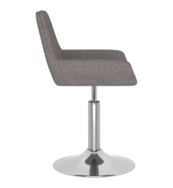 Tabouret de bar Gris foncé Tissu