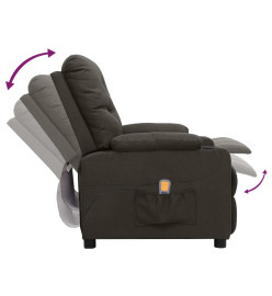 Fauteuil de massage Taupe Tissu