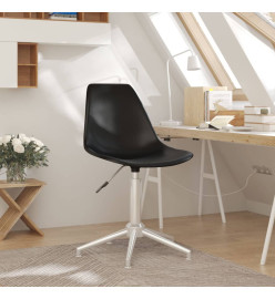 Chaise de bureau pivotante Noir PP