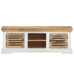 Meuble TV 110x30x40 cm Bois massif de manguier