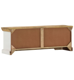 Meuble TV 110x30x40 cm Bois massif de manguier