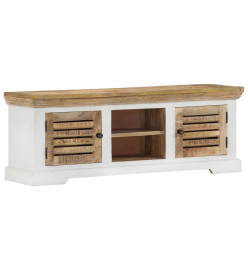 Meuble TV 110x30x40 cm Bois massif de manguier