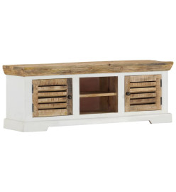 Meuble TV 110x30x40 cm Bois massif de manguier