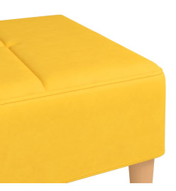 Repose-pied Jaune 78x56x32 cm Tissu