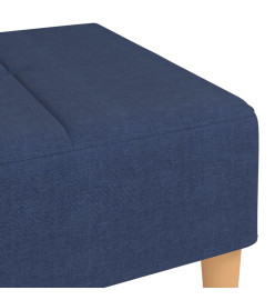 Repose-pied Bleu 78x56x32 cm Tissu