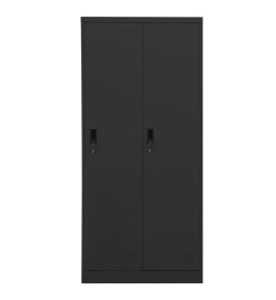 Garde-robe Anthracite 80x50x180 cm Acier