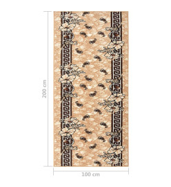 Tapis BCF Beige 100x200 cm