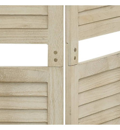 Cloison de séparation 5 panneaux 175x165 cm Bois de Paulownia