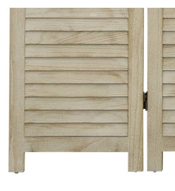 Cloison de séparation 5 panneaux 175x165 cm Bois de Paulownia