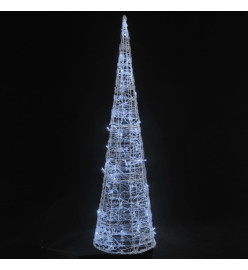 Cône lumineux décoratif pyramide LED Acrylique Blanc froid