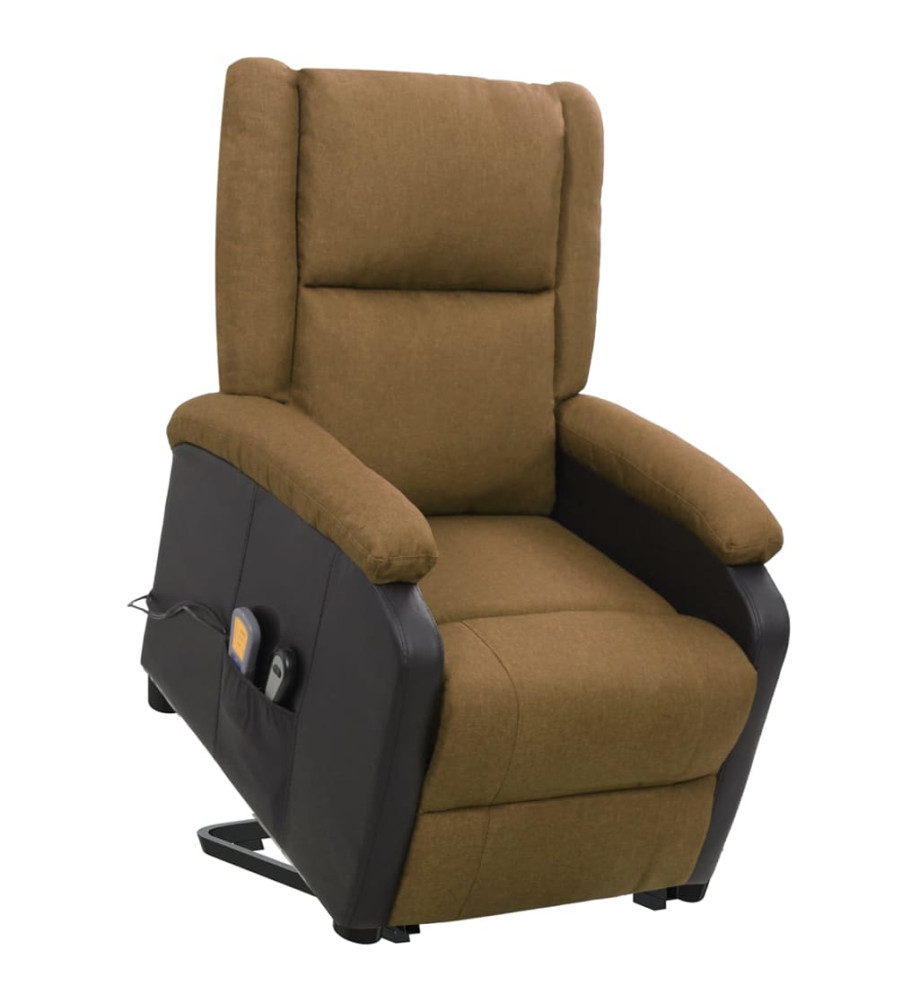 Fauteuil de massage Marron Tissu