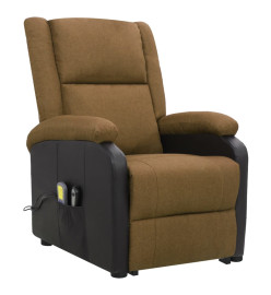 Fauteuil de massage Marron Tissu