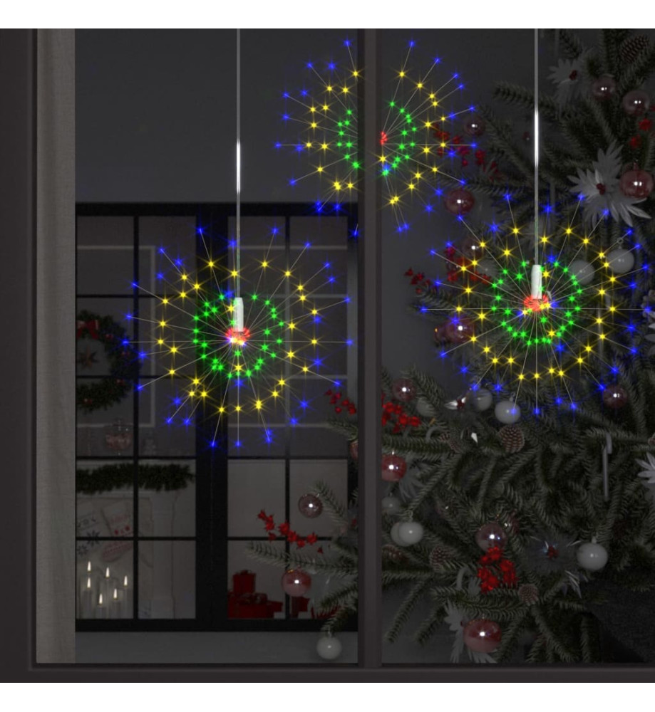 Feu d'artifice de Noël d'extérieur Multicolore 20 cm 140 LED