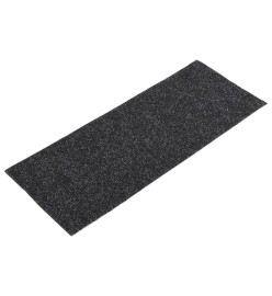 Tapis d'escalier autocollants Rectangulaire 15 pcs 60x25cm Noir