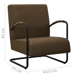 Fauteuil Marron foncé Tissu