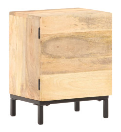 Table de chevet 40x30x51 cm Bois de manguier solide