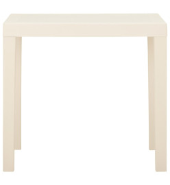 Table de jardin Blanc 79x65x72 cm Plastique