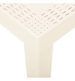 Table de jardin Blanc 79x65x72 cm Plastique