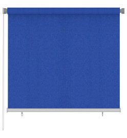 Store roulant d'extérieur 160x140 cm Bleu PEHD