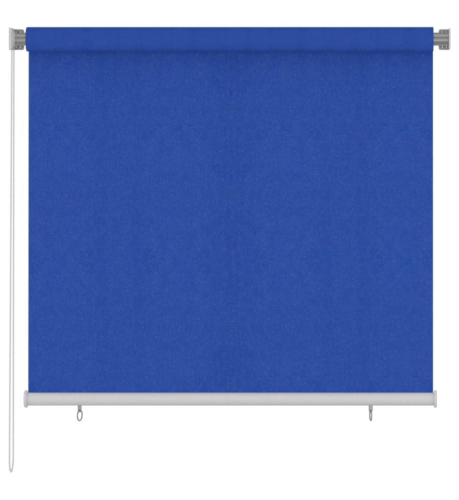 Store roulant d'extérieur 160x140 cm Bleu PEHD