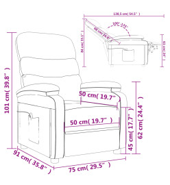 Fauteuil de massage Marron Similicuir