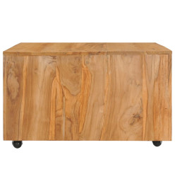 Table basse 80x80x40 cm Bois de teck massif