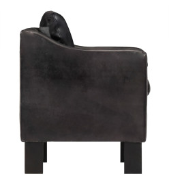 Fauteuil Noir Cuir véritable