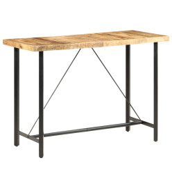 Table de bar 150x70x107 cm Bois de manguier brut