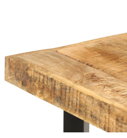 Table de bar 150x70x107 cm Bois de manguier brut