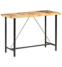 Table de bar 150x70x107 cm Bois de manguier brut