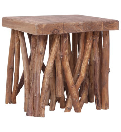 Table basse en rondin 40x40x40 cm Bois solide