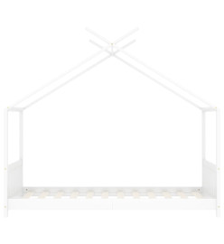 Cadre de lit d'enfant Blanc Bois de pin massif 80x160 cm