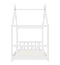 Cadre de lit d'enfant Blanc Bois de pin massif 80x160 cm