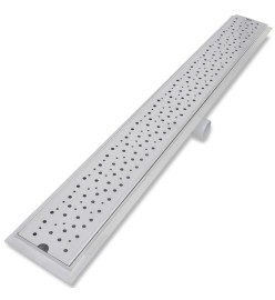 Drain de douche linéaire 2 pcs 1030 x 140 mm Acier inoxydable