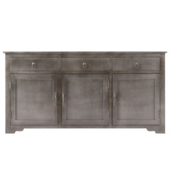 Buffet Gris 160 x 40 x 80 cm Bois de manguier massif