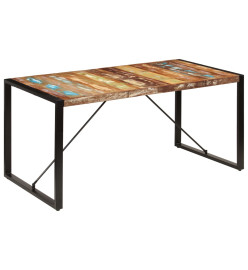 Table de salle à manger 160x80x75cm Bois de récupération massif