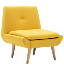 Fauteuil sans accoudoirs Jaune Tissu