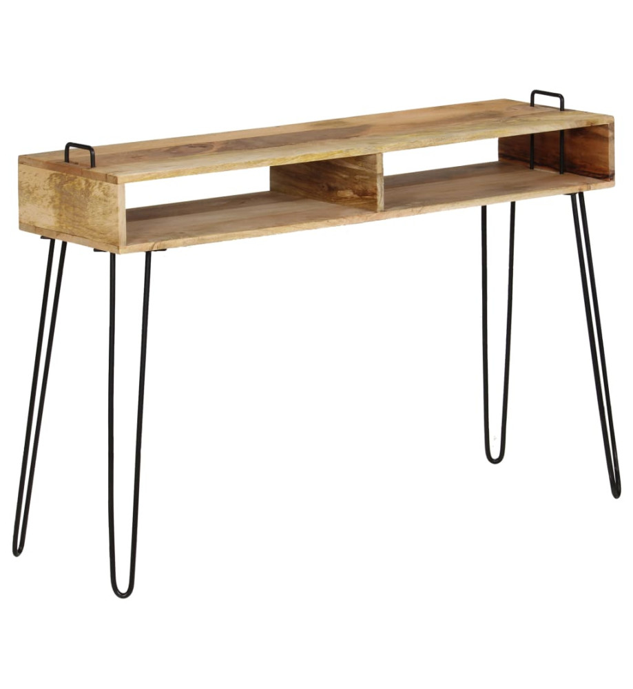 Table console Bois de manguier massif 115 x 35 x 76 cm