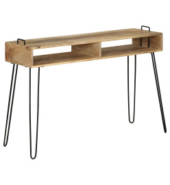 Table console Bois de manguier massif 115 x 35 x 76 cm