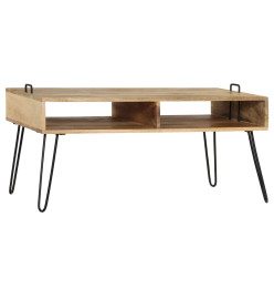 Table basse Bois de manguier massif 100 x 60 x 45 cm