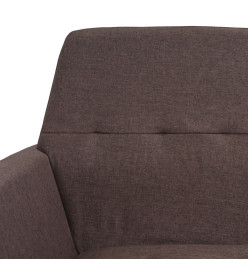 Fauteuil Marron Acier et tissu