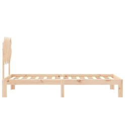 Cadre de lit avec tête de lit 90x200 cm bois massif